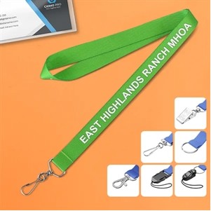 1" Imprinted Nylon Lanyard